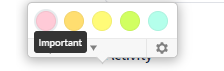 Color labels on Weava