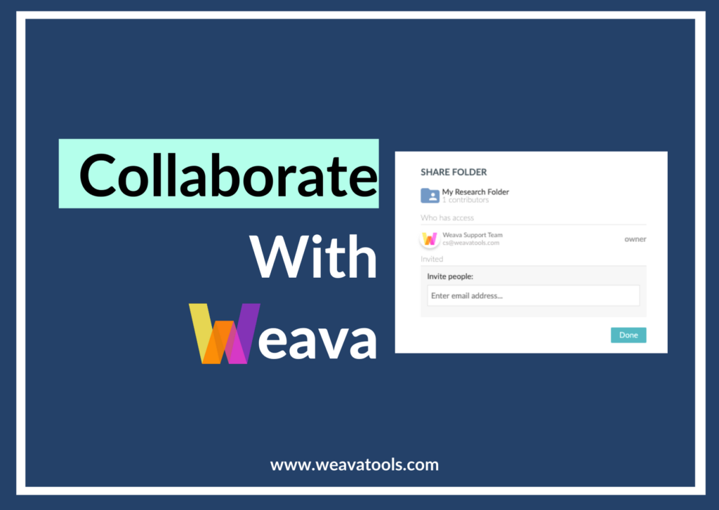 Weava Onboarding: Collaborate