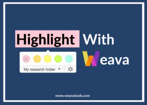 Weava Onboarding: Highlight