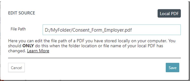 Local PDF my folder