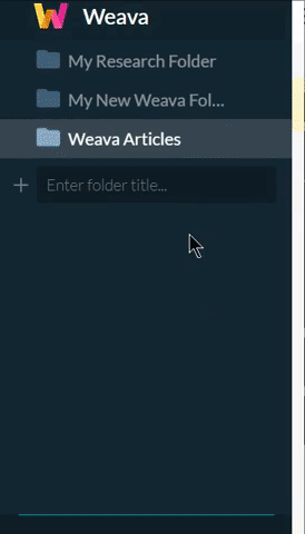 Customize color labels on your Weava folders