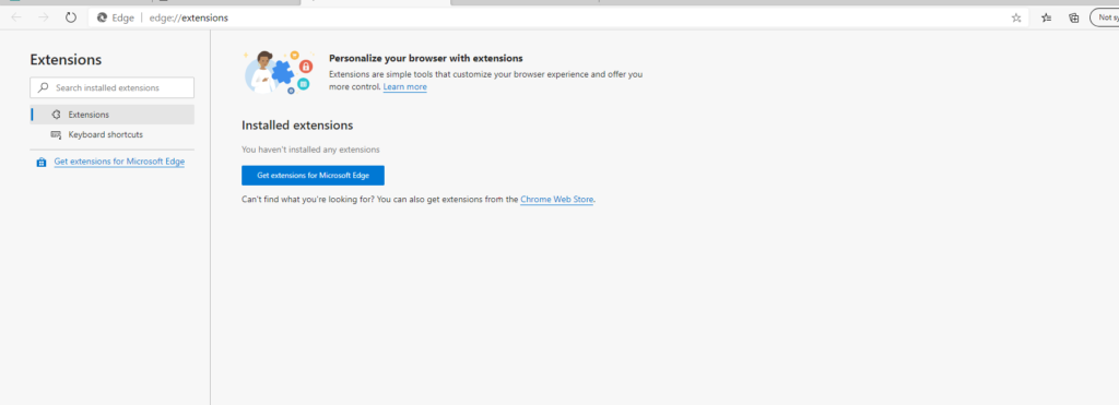 Microsoft Edge Browser Directions on Microsoft