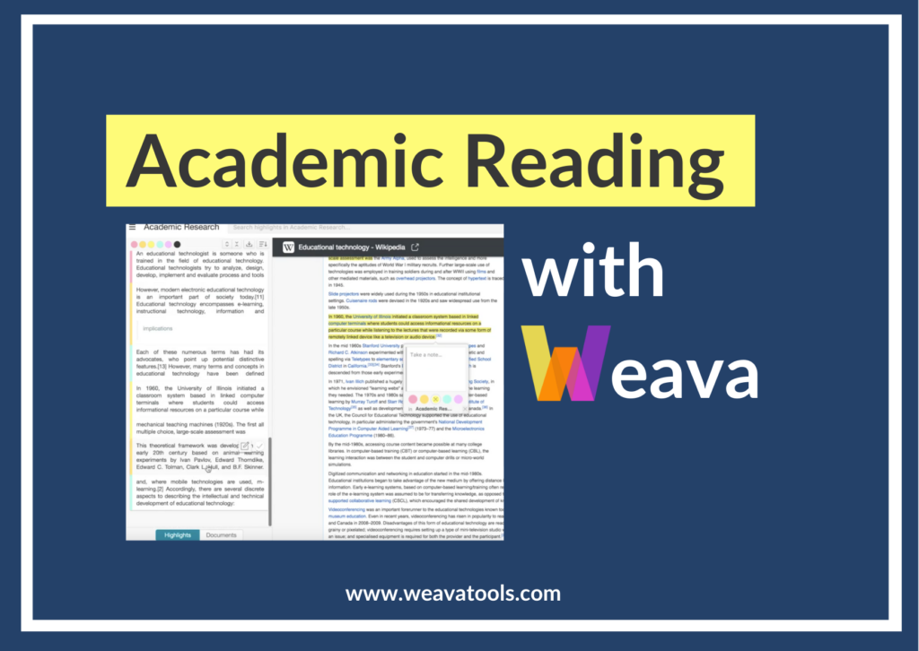 Academic Reading with Weava