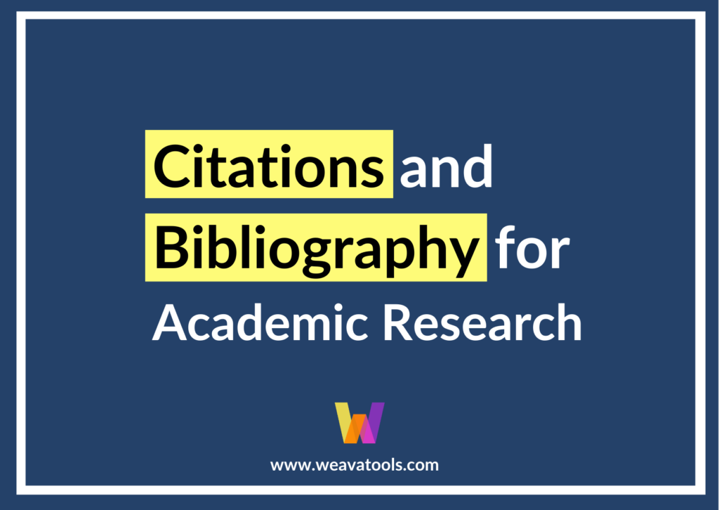 Citations and Bibliography